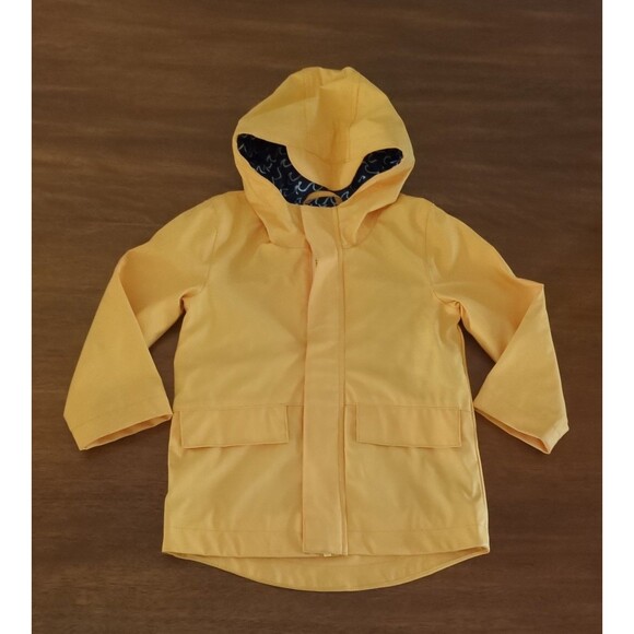 Yellow Long Sleeve Waterproof Raincoat Kids/Boy/Girls size 3T GUC - Picture 3 of 9